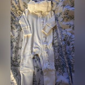 Suzelle Cream Ruffle Kids Footie